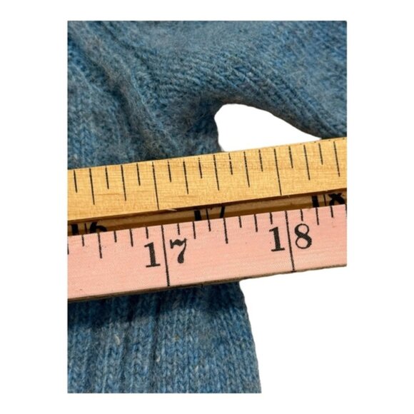 Bartolini Sweater Womens Large Blue Wool Cashmere Blend Mock Neck Italy Pullover - Picture 5 of 8